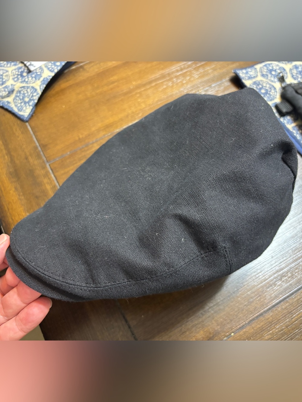 Stetson Black Driving Newsboy Golfer Cap / Hat Size Small / Medium